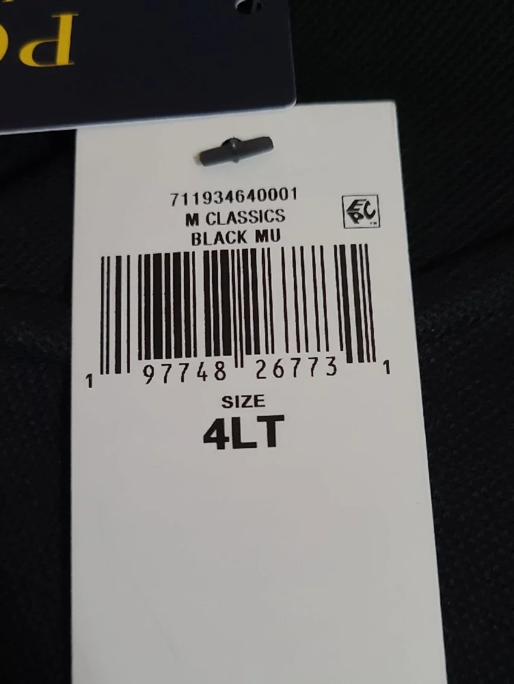 Polo by Ralph Lauren Black Track Jacket with White Sleeve Stripes and Red Logo